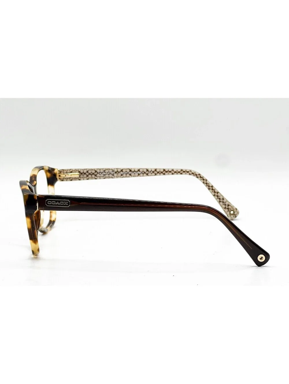 Coach HC 6013 5238 Spotted Tortoise Brown Sand Authentic Eyeglass Frames 54-16